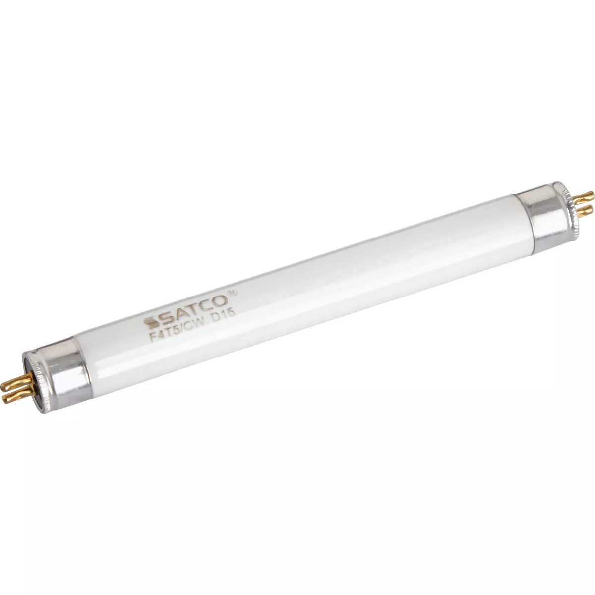 Satco 4W 5.9 In. Cool White T5 Miniature Bi-Pin Preheat Fluorescent Tube Light Bulb