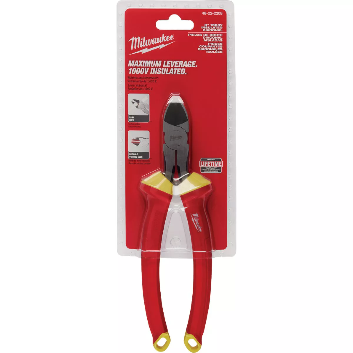 Milwaukee 8 In. 1000V Insulated Diagonal Cutting Pliers - photo 4