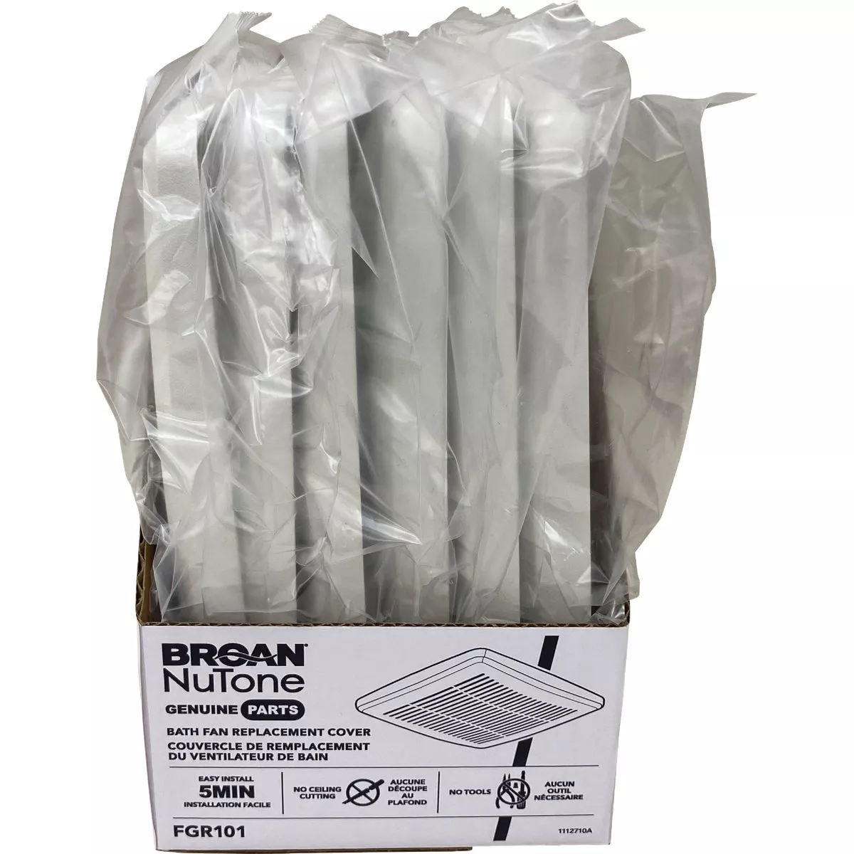 Broan Economy 9-1/4 In. W. x 9-3/4 In. L. White Exhaust Fan Replacement Grille - photo 2