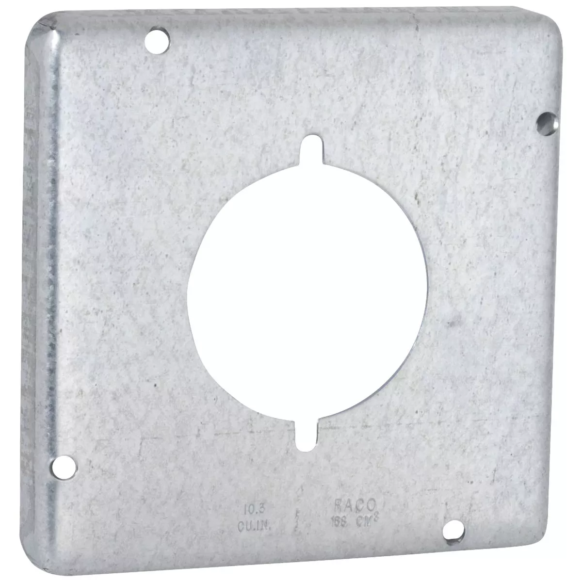 Southwire 2.156 In. Dia. Receptacle Steel Exposed Work Square Cover
