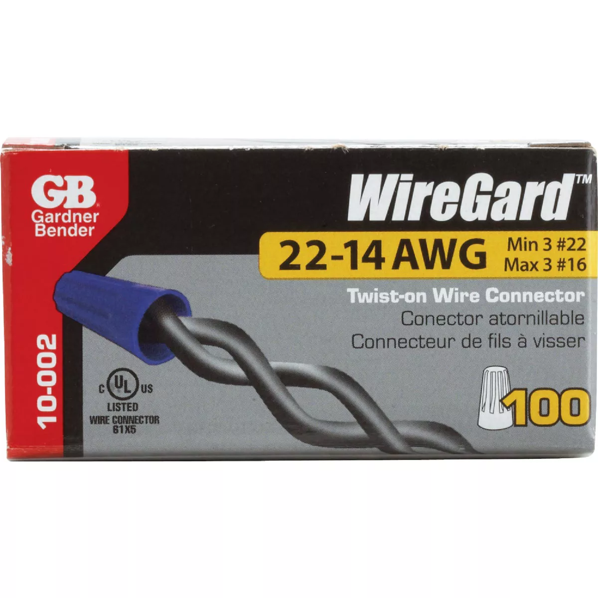 Gardner Bender WingGard Extra Small Blue 22 AWG to 16 AWG Wire Connector (100-Pack) - photo 2