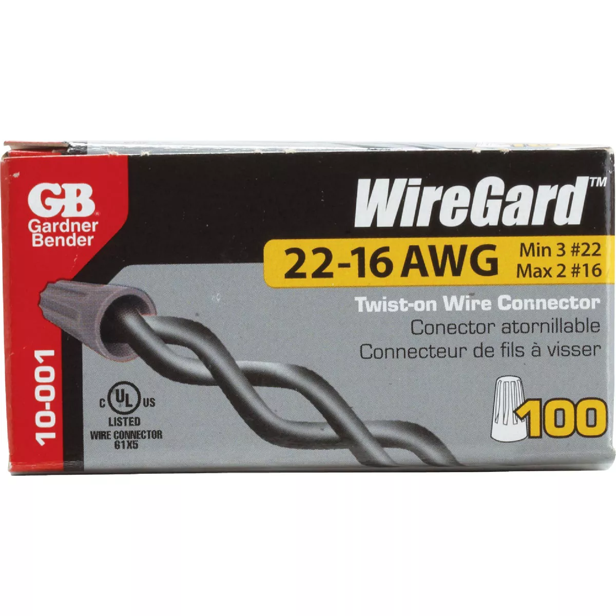 Gardner Bender WingGard Miniature Gray 22 AWG to 16 AWG Wire Connector (100-Pack) - photo 2