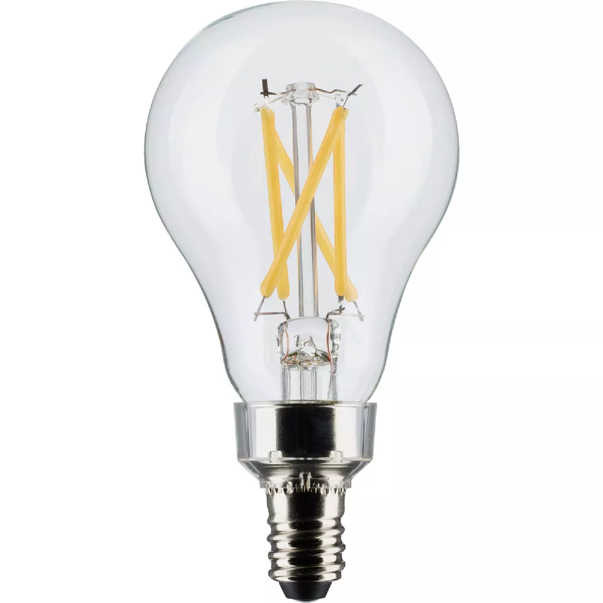 Satco 40W Equivalent Warm White A15 Candelabra Dimmable Traditional LED Light Bulb (2-Pack)