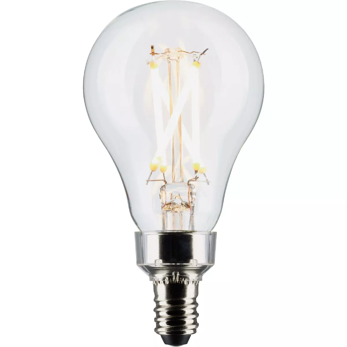 Satco 40W Equivalent Warm White A15 Candelabra Dimmable Traditional LED Light Bulb (2-Pack) - photo 3