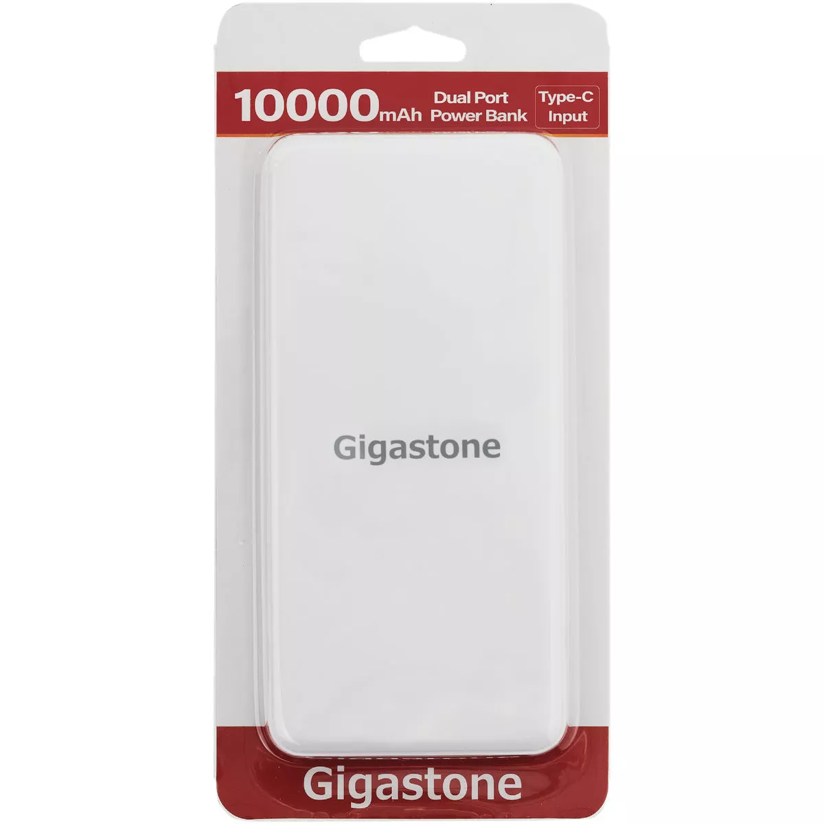Gigastone 10,000 mAh Dual USB Output White Power Bank - photo 2
