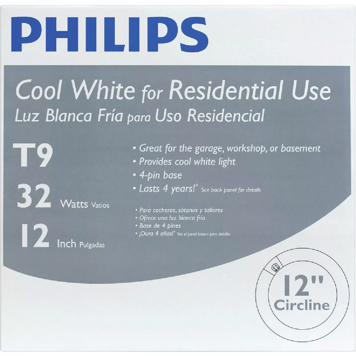Philips 32W 12 In. Cool White T9 4-Pin Circline Fluorescent Tube Light Bulb - photo 2