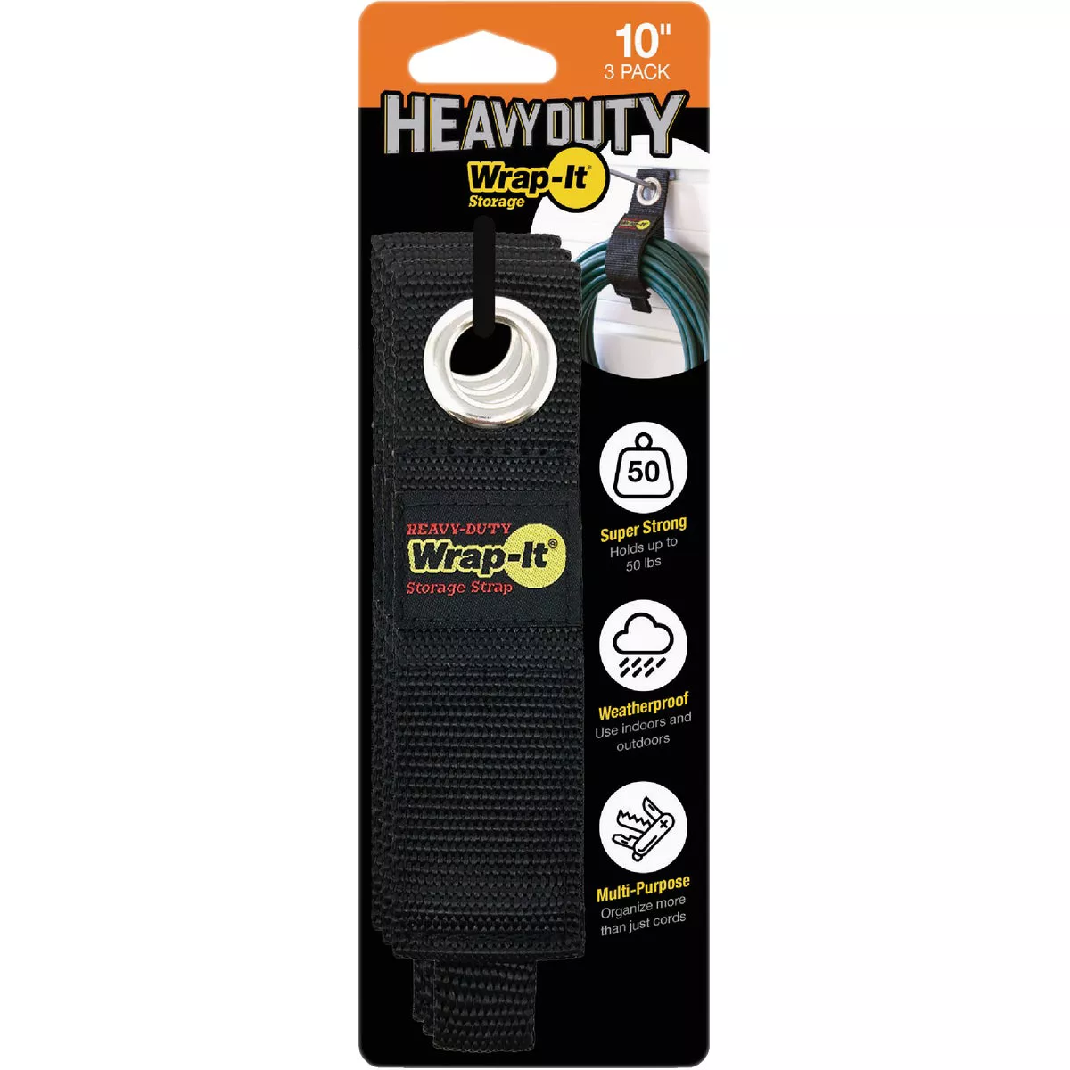 Wrap-It Storage 10 In. x 2 In. Heavy-Duty Straps (3-Pack) - photo 2