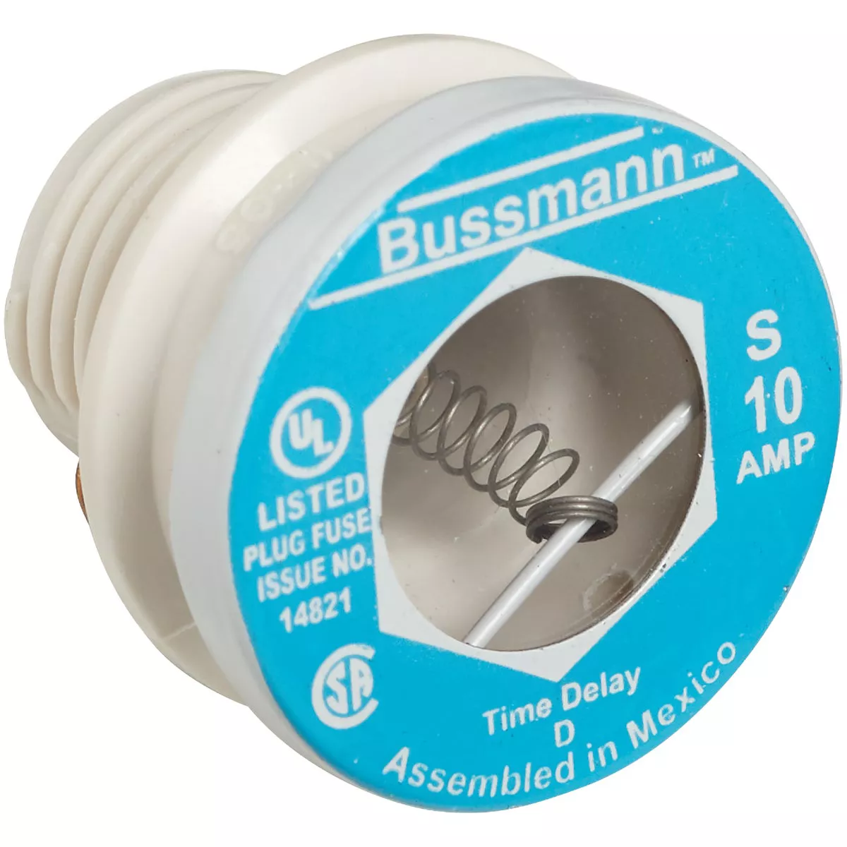 Bussmann 10A BP/S Time-Delay Plug Fuse - photo 3