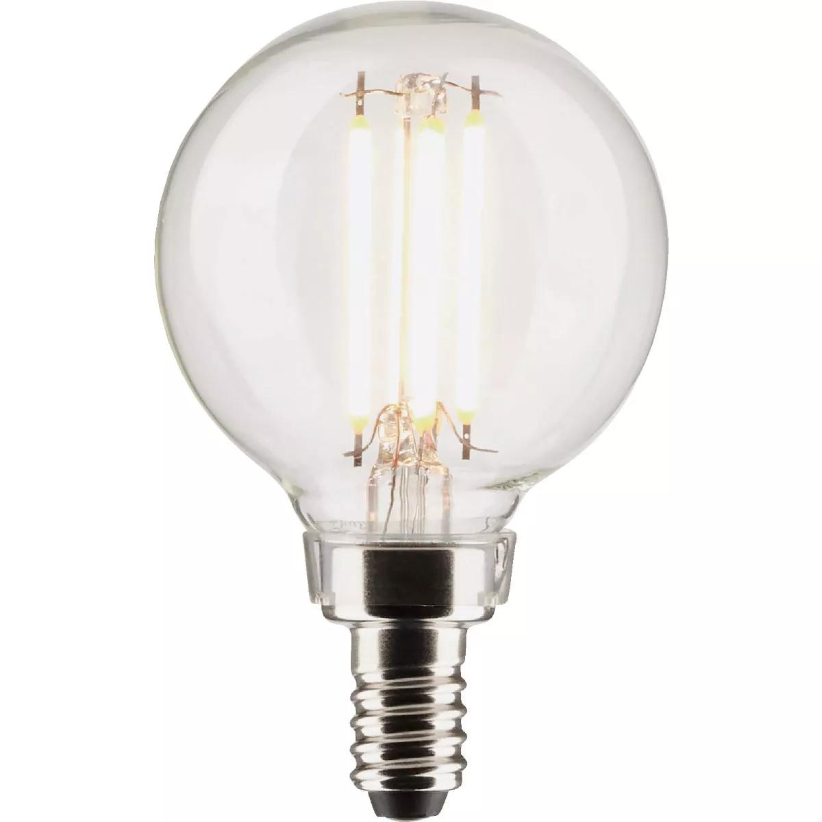 Satco 60W Equivalent Warm White G16.5 Candelabra LED Decorative Light Bulb (2-Pack) - photo 4