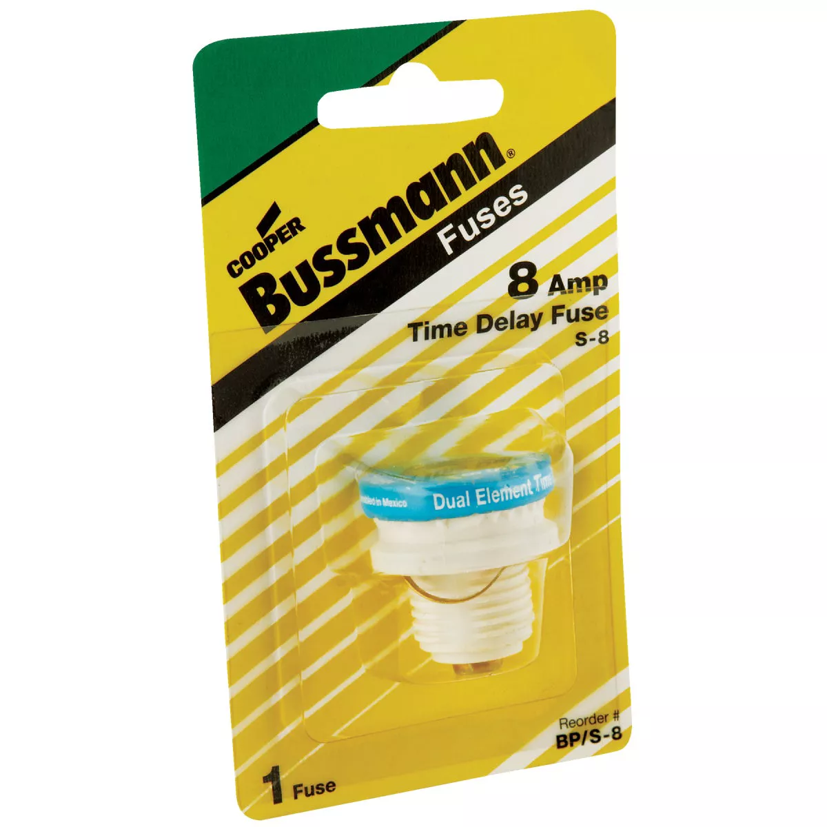 Bussmann 8A BP/S Time-Delay Plug Fuse - photo 2