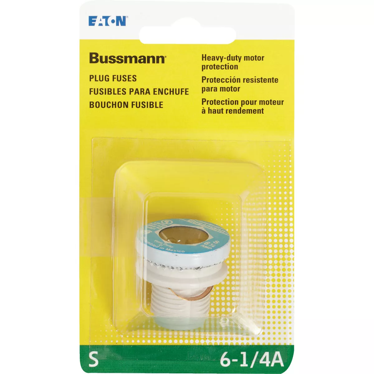 Bussmann 6-1/4A BP/S Time-Delay Plug Fuse - photo 2