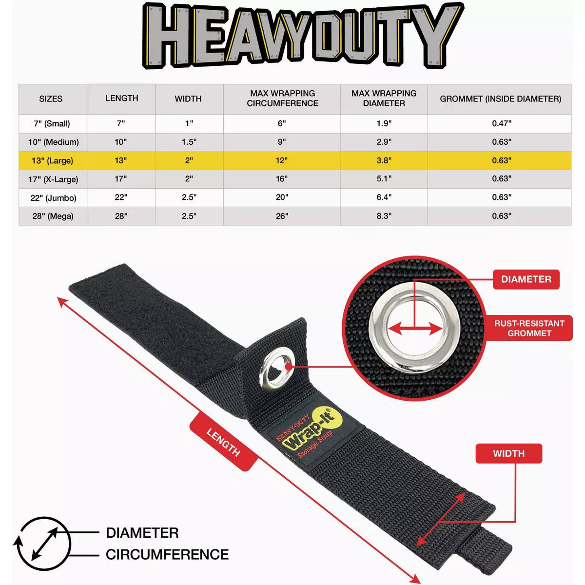 Wrap-It Storage 13 In. x 2 In. Heavy-Duty Straps (2-Pack) - photo 7