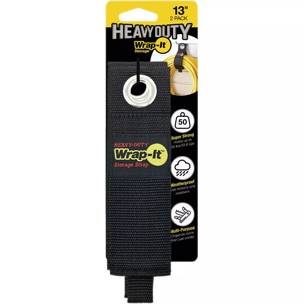 Wrap-It Storage 13 In. x 2 In. Heavy-Duty Straps (2-Pack) - photo 2
