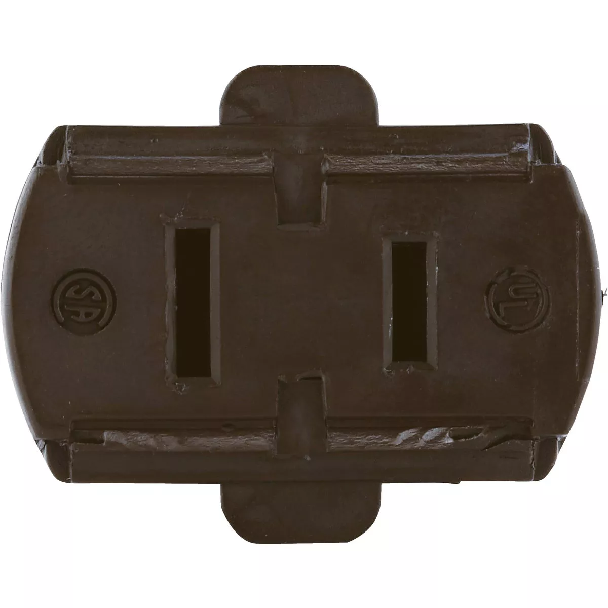 Leviton 15A 125V 2-Wire 2-Pole Hinged Cord Connector, Brown - photo 2