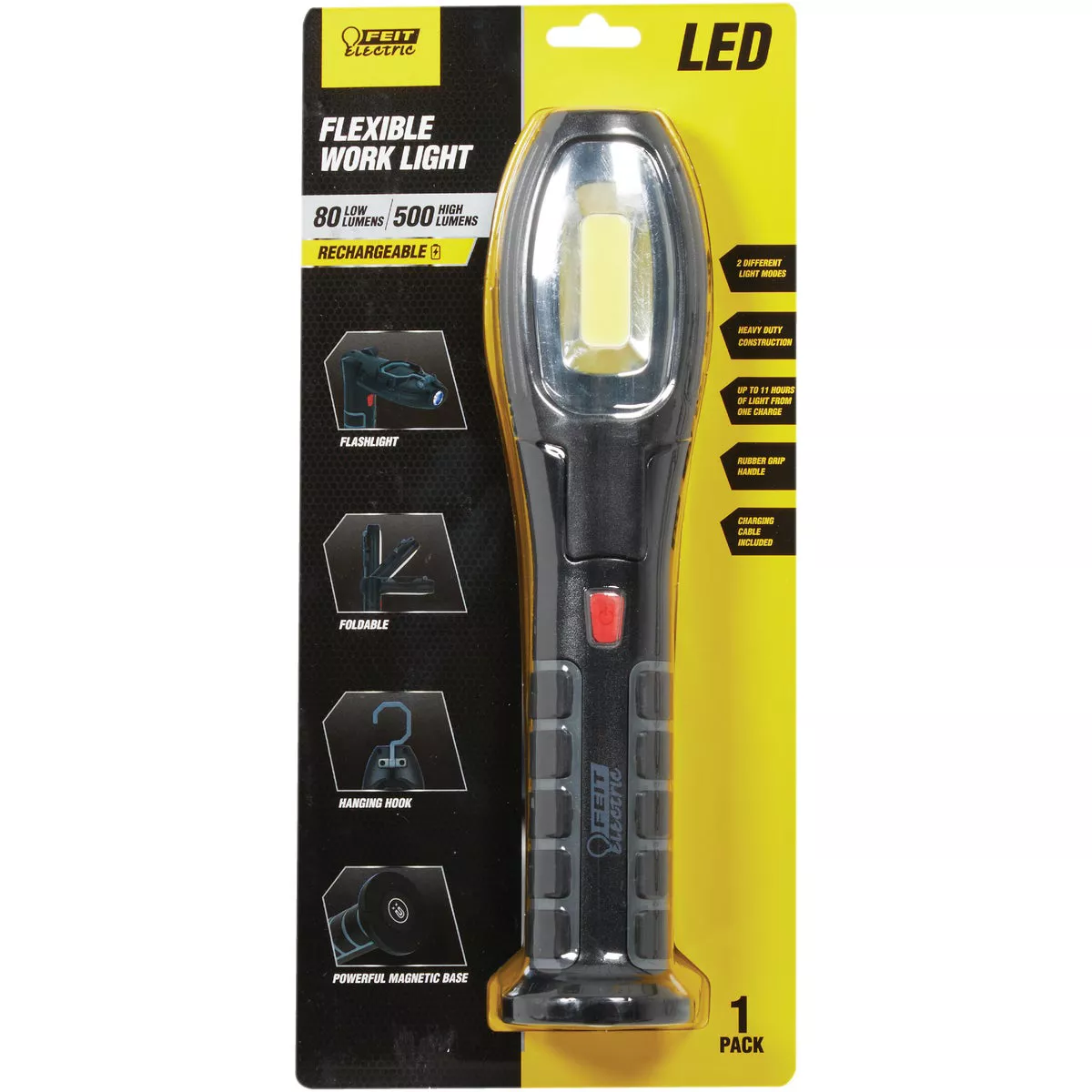Feit Electric 500 Lm. LED Rechargeable Adjustable Handheld Work Light - photo 2