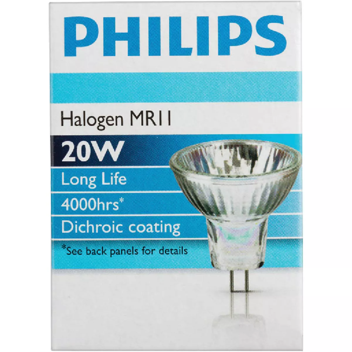 Philips 35W Equivalent Clear GU4 Base MR11 Halogen Floodlight Light Bulb - photo 2