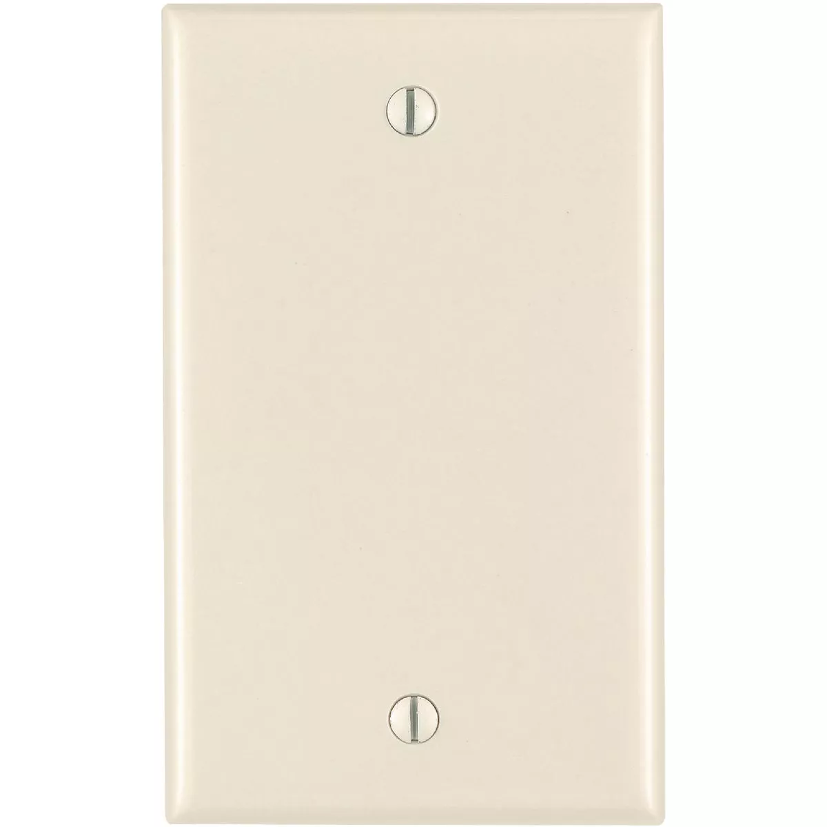 Leviton 1-Gang Standard Thermoset Blank Wall Plate, Light Almond