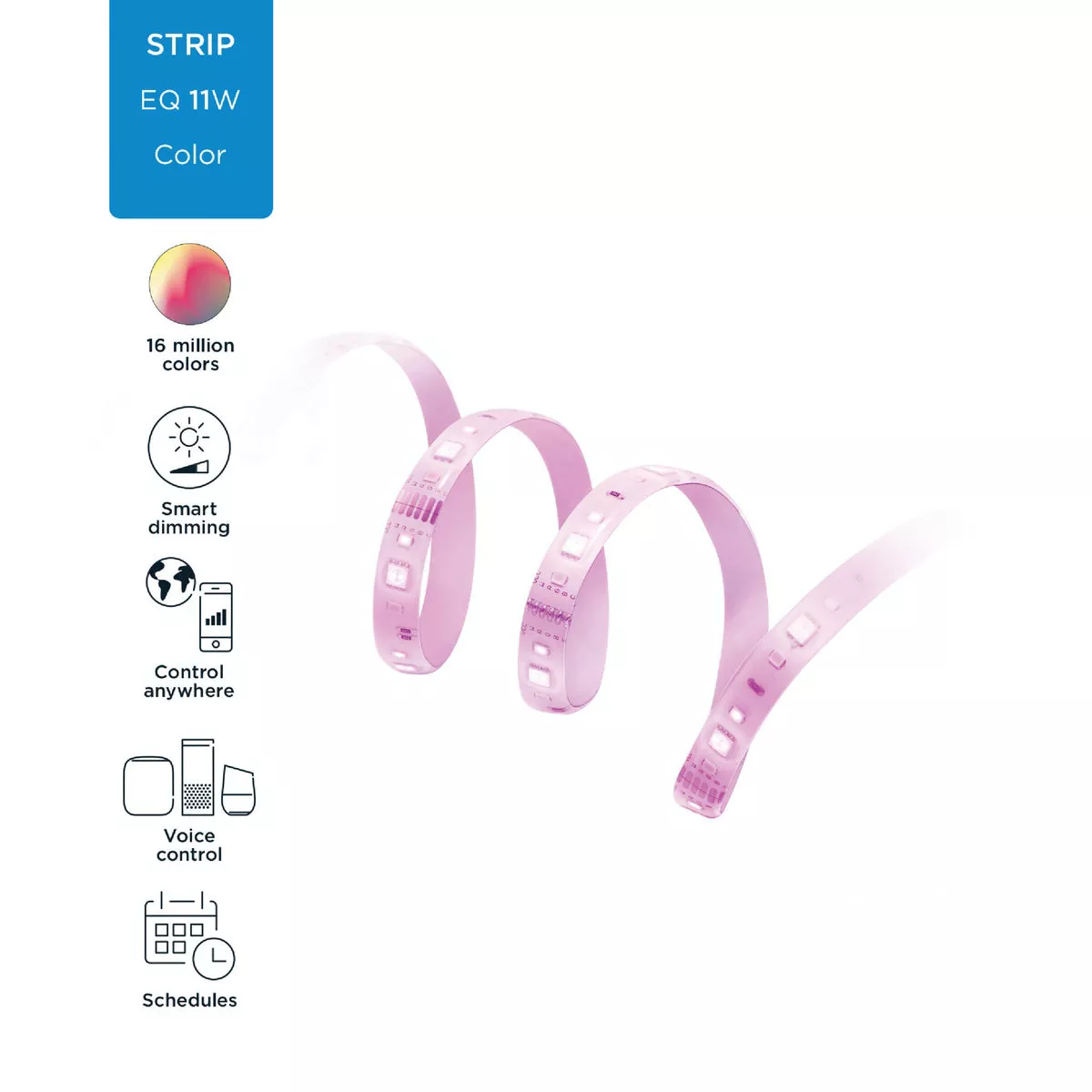 Wiz 3.3 Ft. L. White 2700K to 6500K LED Smart Strip Extension - photo 3