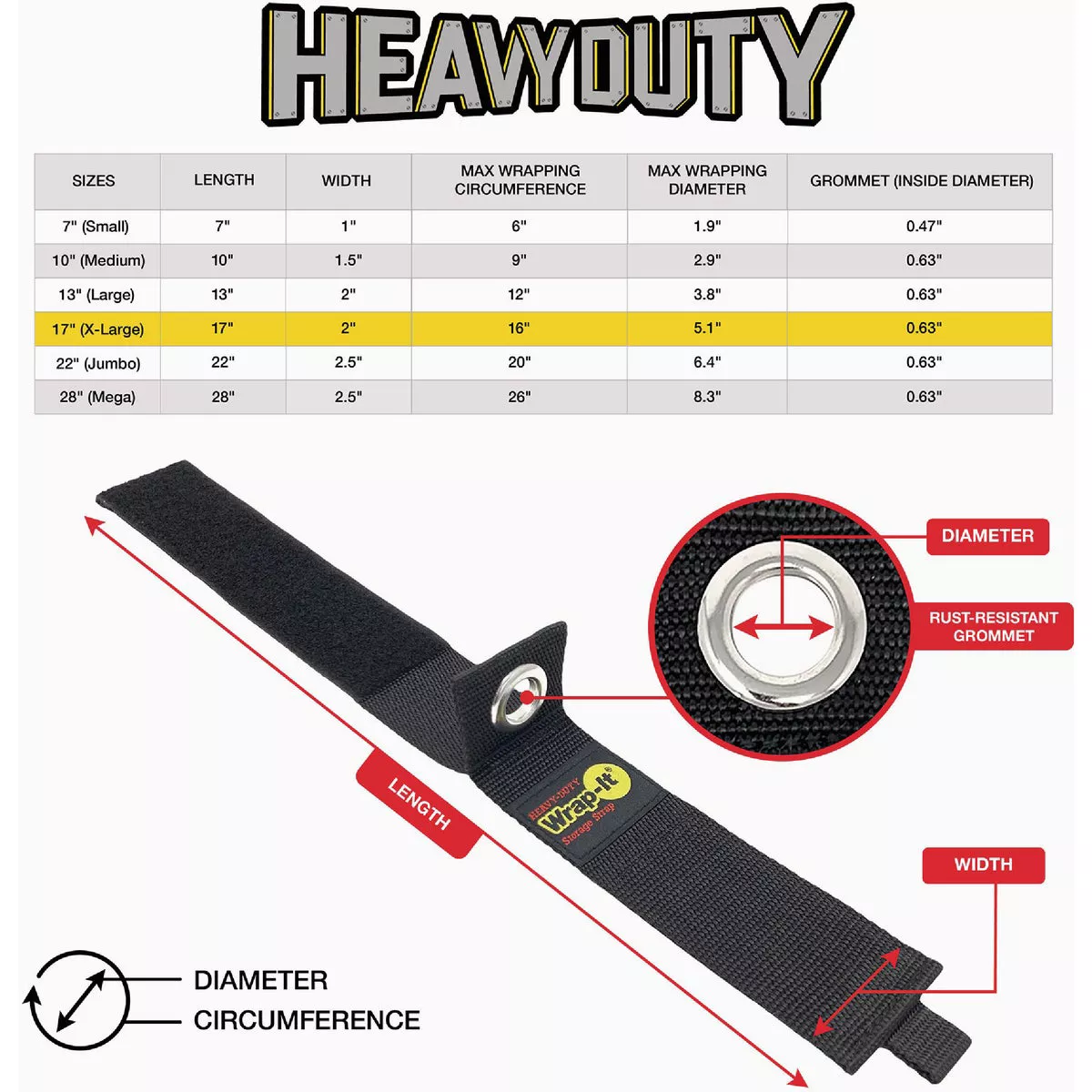 Wrap-It Storage 17 In. x 2 In. Heavy-Duty Straps (2-Pack) - photo 7