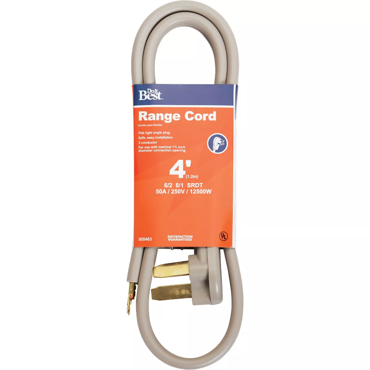 Do it Best 4 Ft. 6/2 + 8/1 Ga. 3-Conductor Range Cord