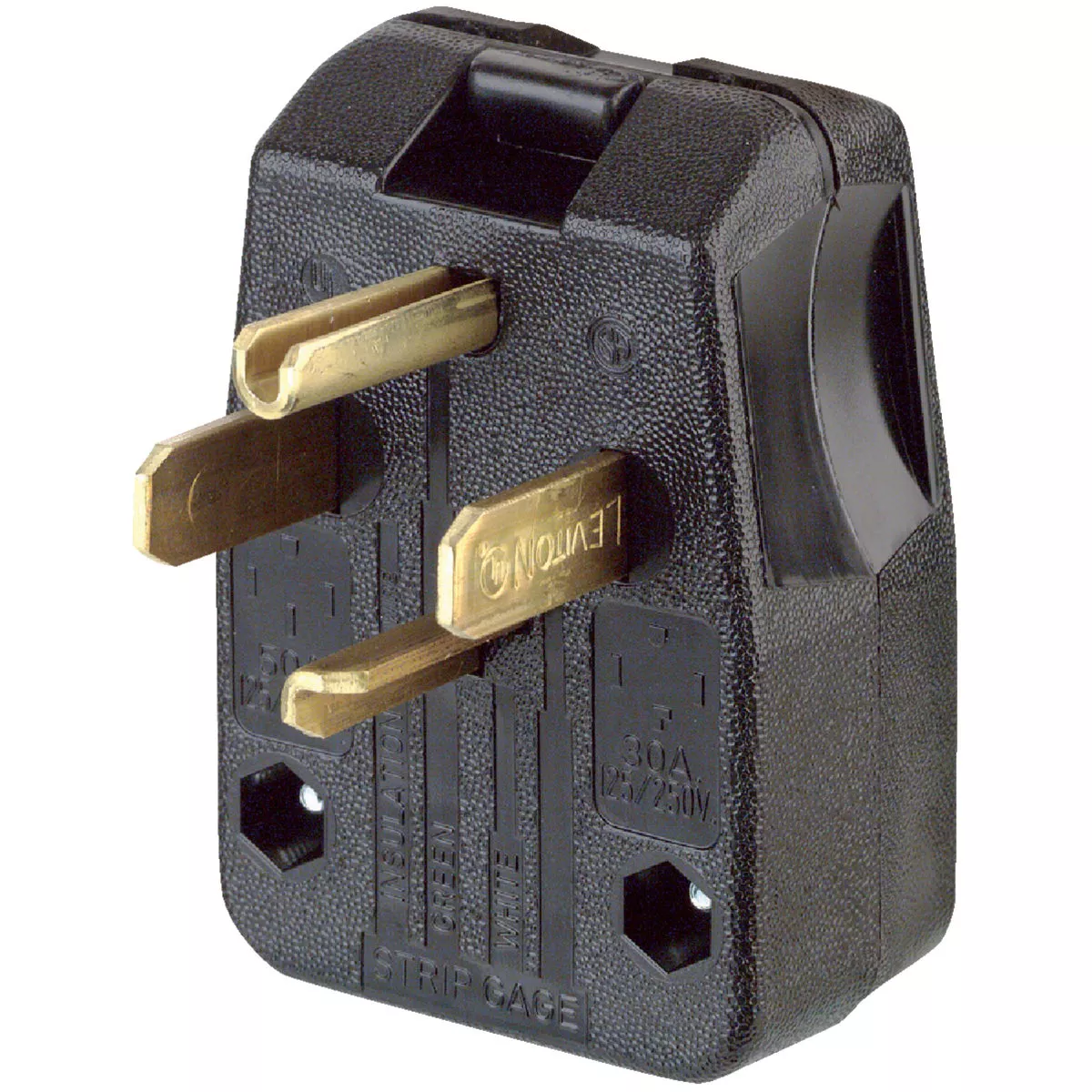 Leviton 30A/50A 125V/250V 4-Wire 3-Pole Dual Range/Dryer Power Plug - photo 3
