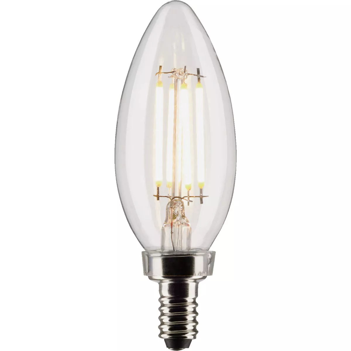 Satco 40W Equivalent Warm White B11 Candelabra Traditional LED Decorative Light Bulb (2-Pack) - photo 2
