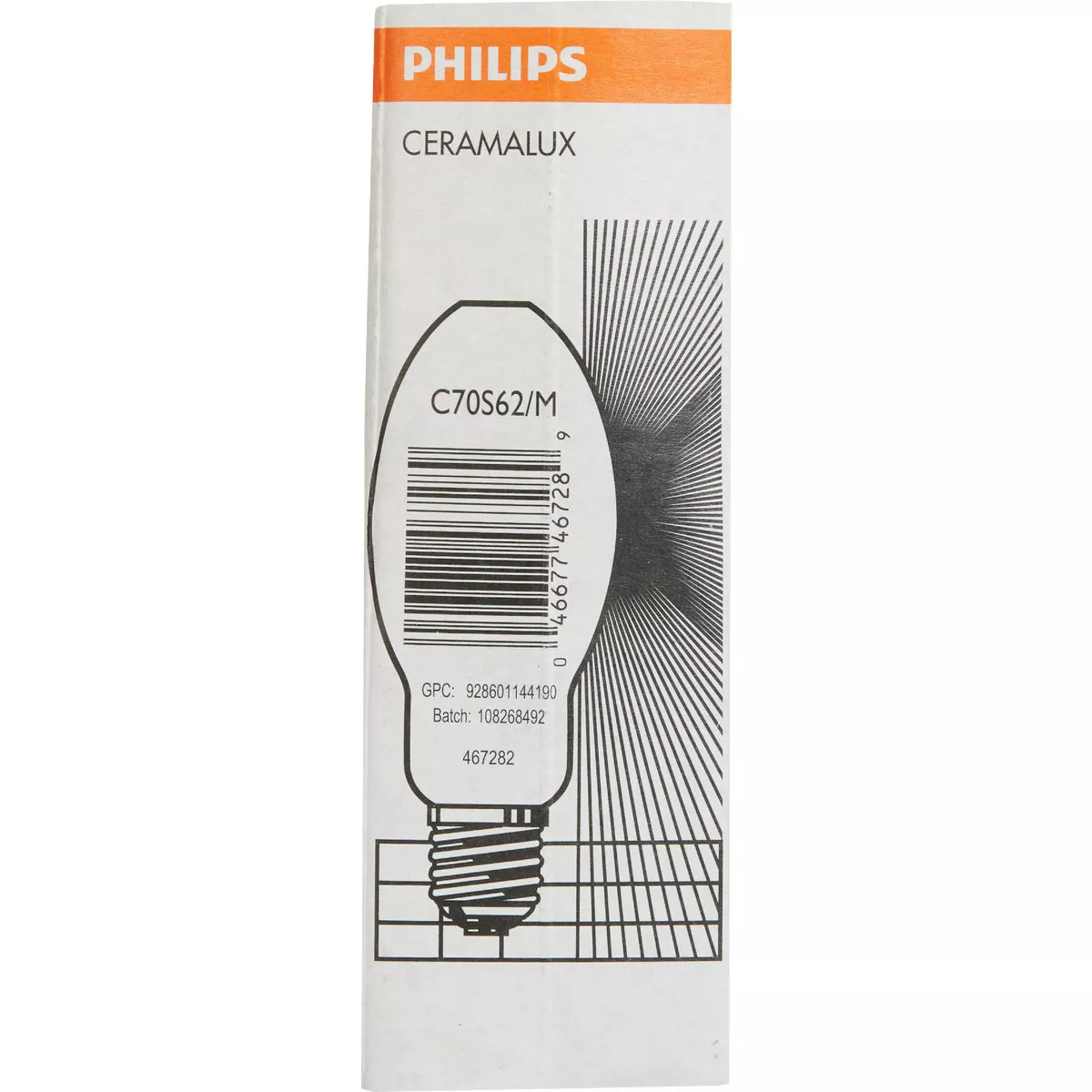 Philips Ceramalux 70W Warm White BD17 Medium High-Pressure Sodium High-Intensity Light Bulb - photo 2