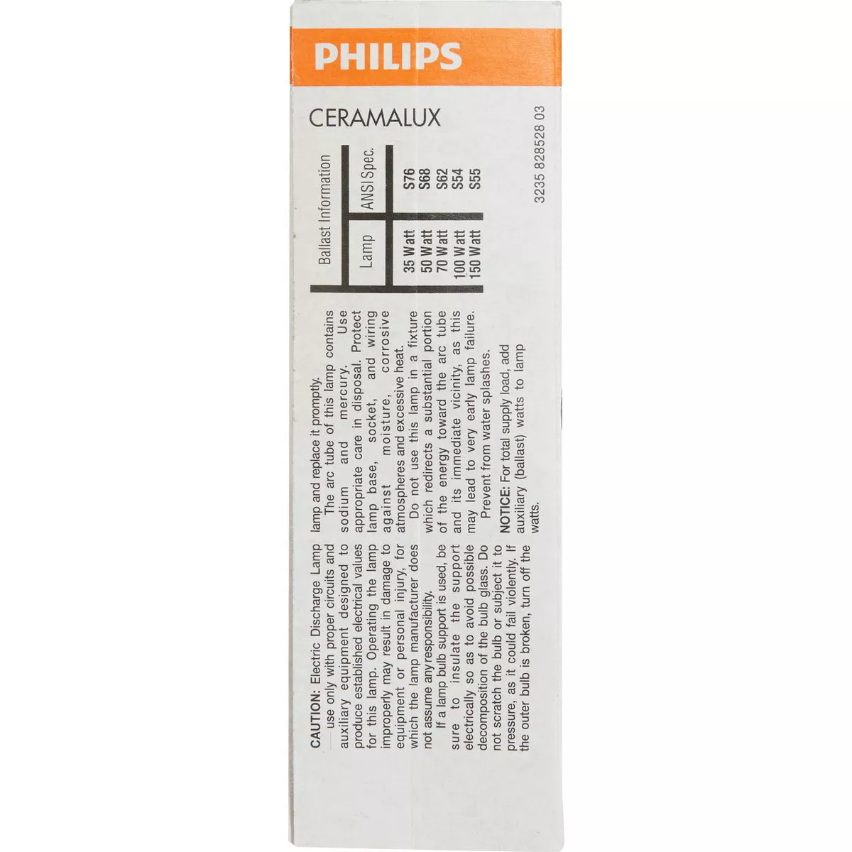 Philips Ceramalux 70W Warm White BD17 Medium High-Pressure Sodium High-Intensity Light Bulb - photo 4