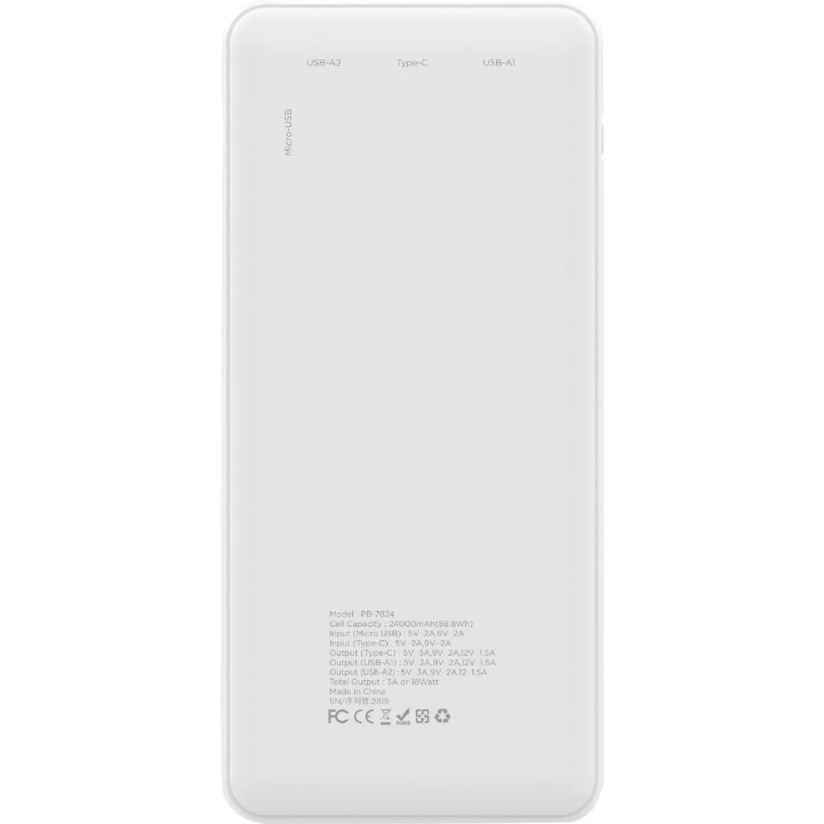Gigastone 24,000 mAh Dual Port USB White Power Bank - photo 4