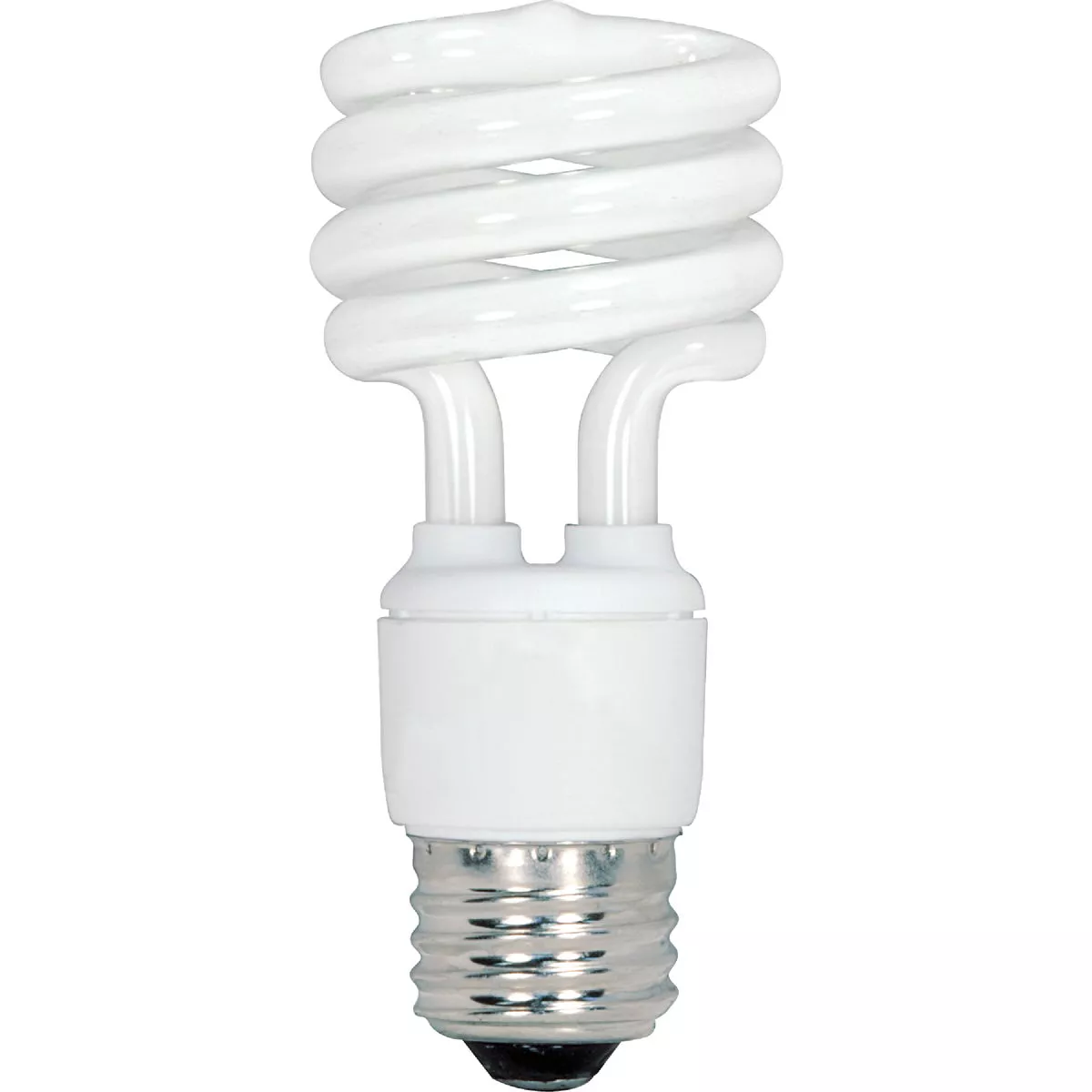 Satco 60W Equivalent Warm White Medium Base T2 Spiral CFL Light Bulb (4-Pack)