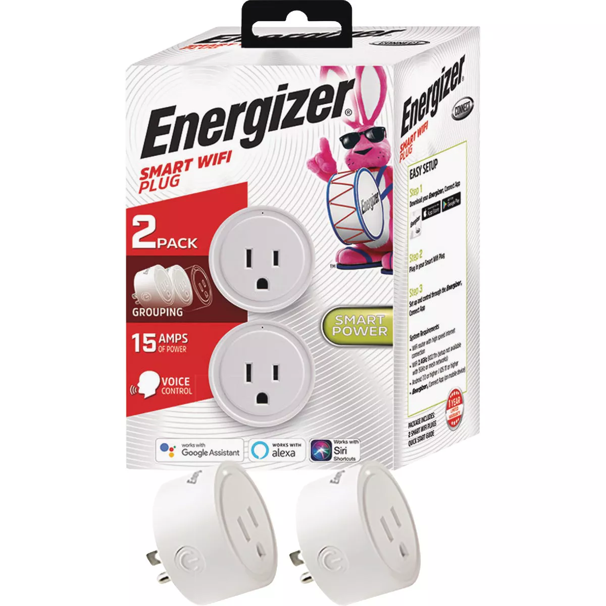 Energizer 125V 1-Outlet Indoor Smart WiFi Plug (2-Pack) - photo 6