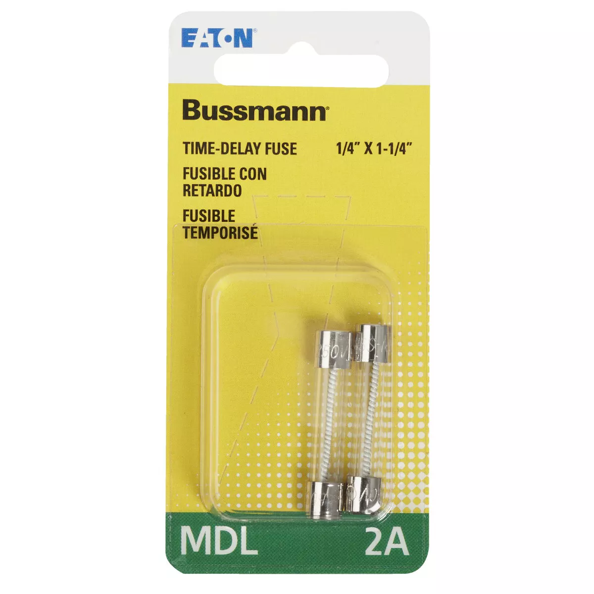 Bussmann 2A MDL Glass Tube Electronic Fuse (2-Pack) - photo 2