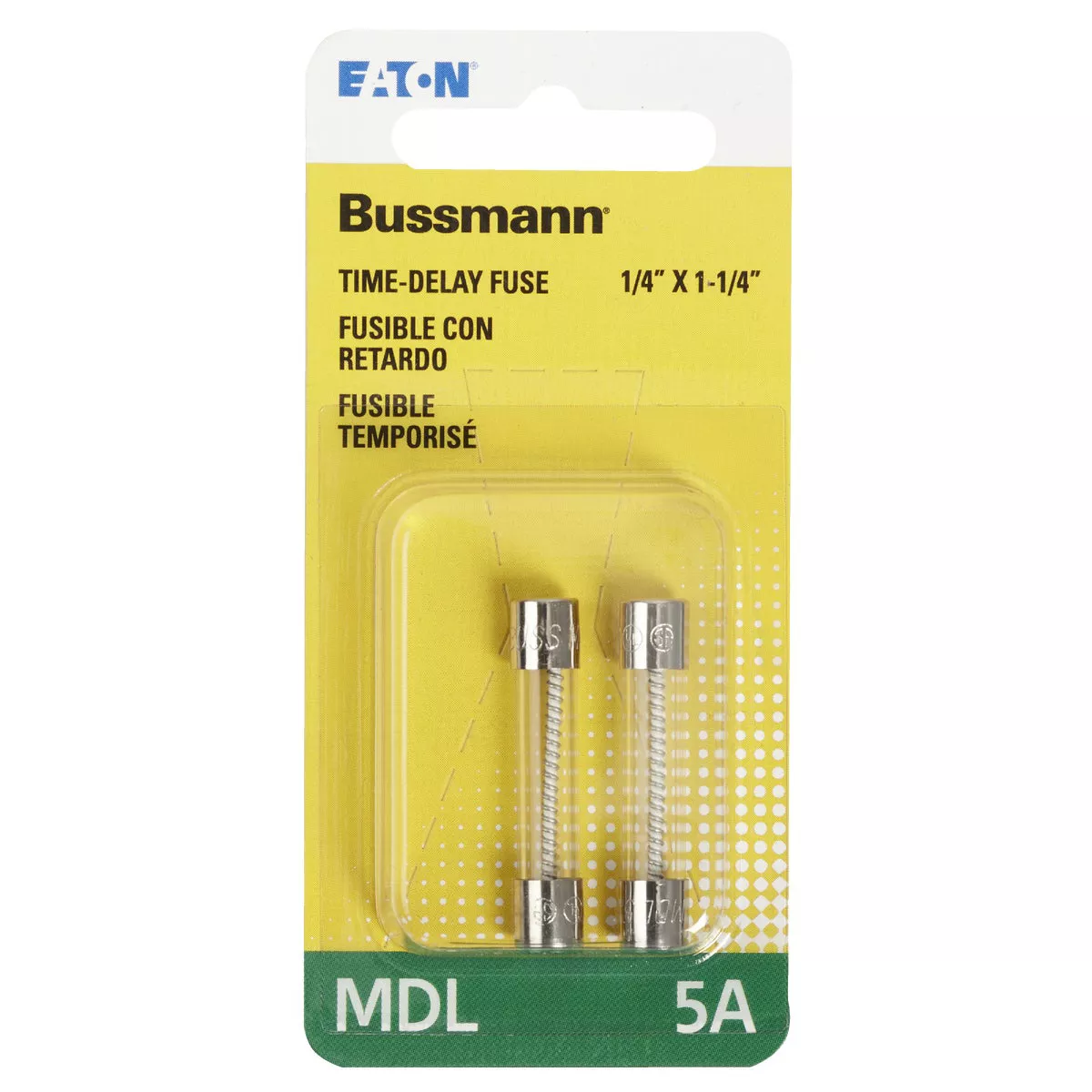 Bussmann 5A MDL Glass Tube Electronic Fuse (2-Pack) - photo 2