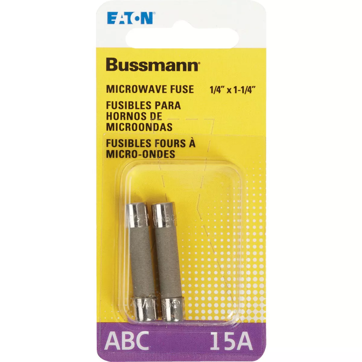 Bussmann 15A ABC Ceramic Tube Electronic Fuse (2-Pack) - photo 2