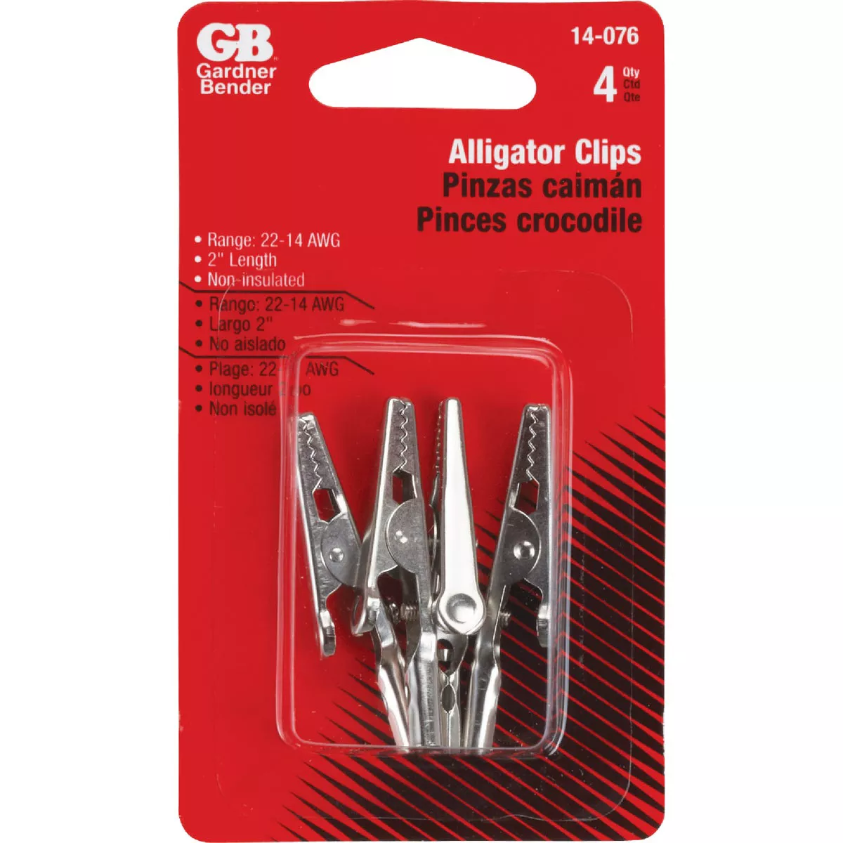 Gardner Bender 2 In. Standard Non-Insulated Alligator Clip (4-Pack) - photo 2