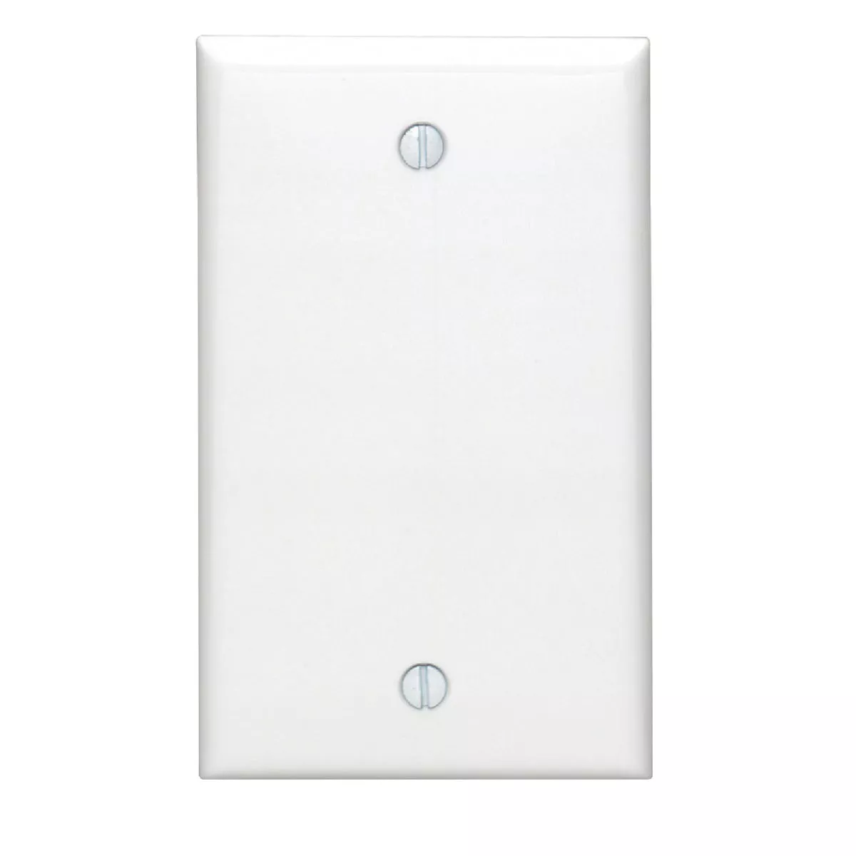 Leviton 1-Gang Standard Nylon Blank Wall Plate, White
