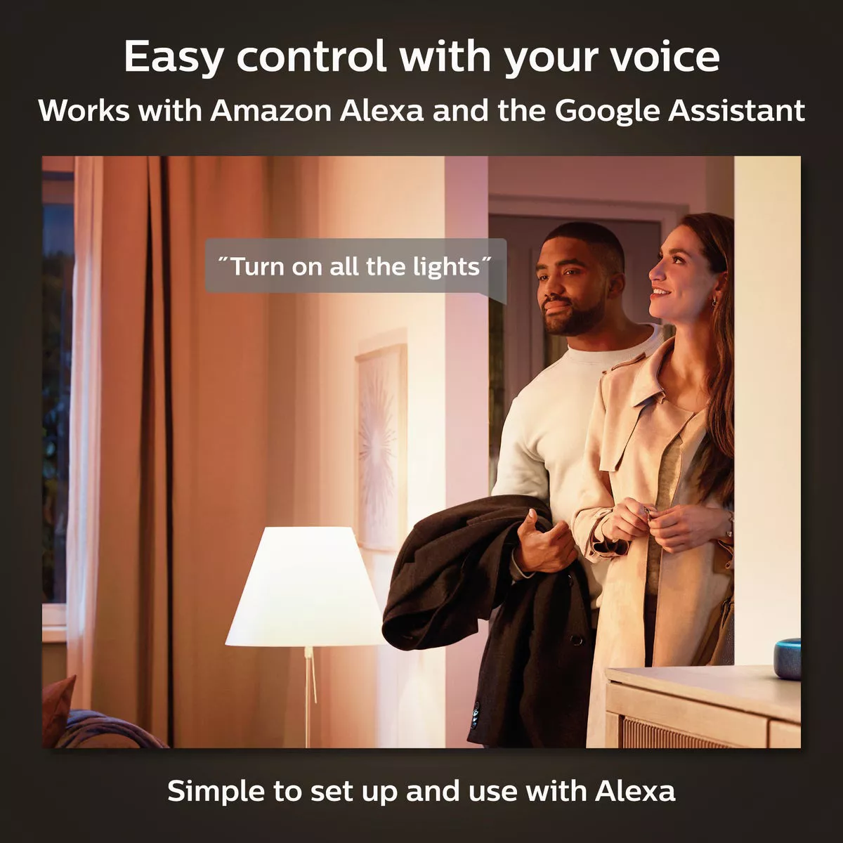 Philips Hue 2-Bulb 75W Equivalent Cool White A19 Medium Dimmable LED Light Bulb Starter Kit - photo 6