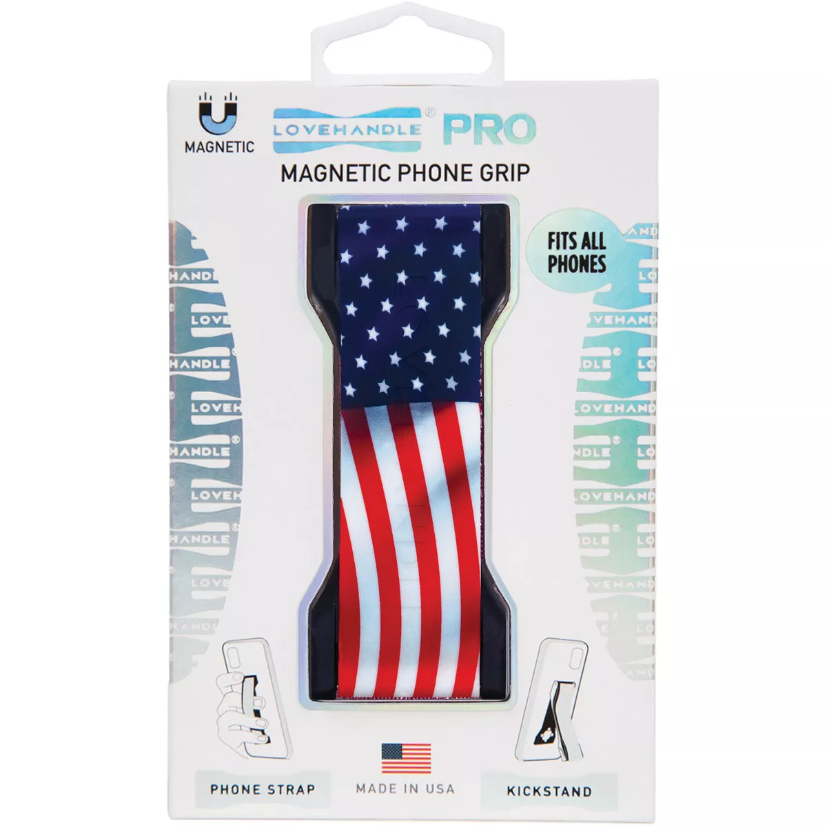 LoveHandle PRO Wavy American Flag Phone Grip - photo 5