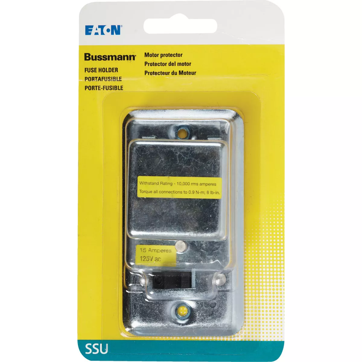Bussmann 125V 15A 2-1/4 In. Handy Box Fuse Holder Cover Plate - photo 2