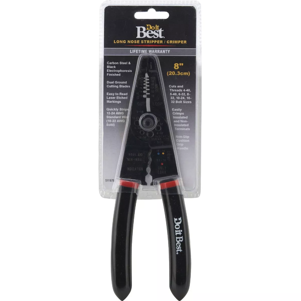 Do It Best 8 In. 10 AWG to 22 AWG Solid/Stranded Multi Cut & Wire Stripper - photo 2