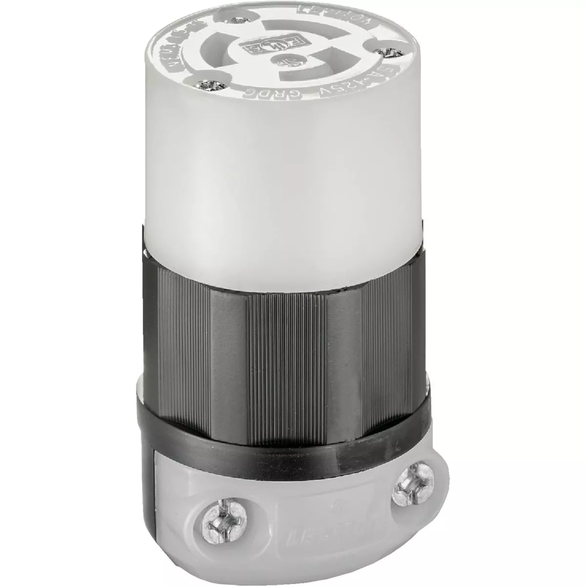 Leviton 15A 125V 3-Wire 2-Pole Industrial Grade L5-15R Locking Cord Connector - photo 2