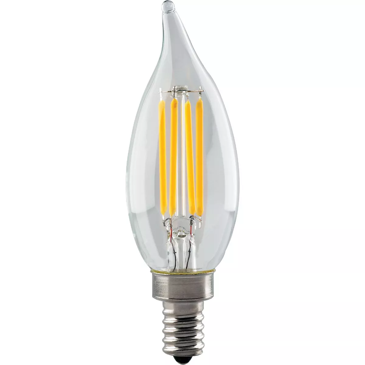 Satco 40W Equivalent Warm White CA11 Candelabra LED Decorative Light Bulb