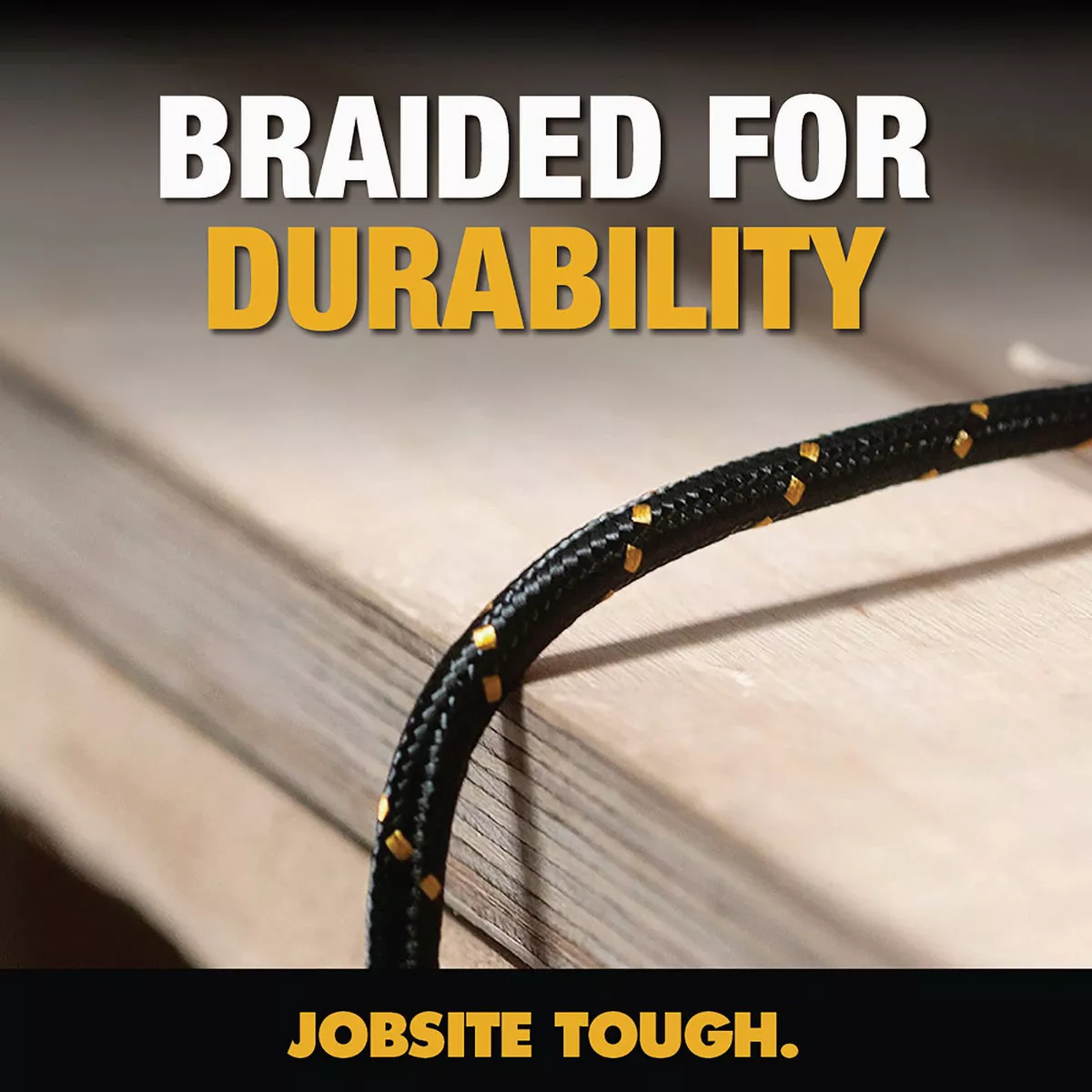 DEWALT 10 Ft. Lightning to USB Reinforced Braided Cable - photo 3