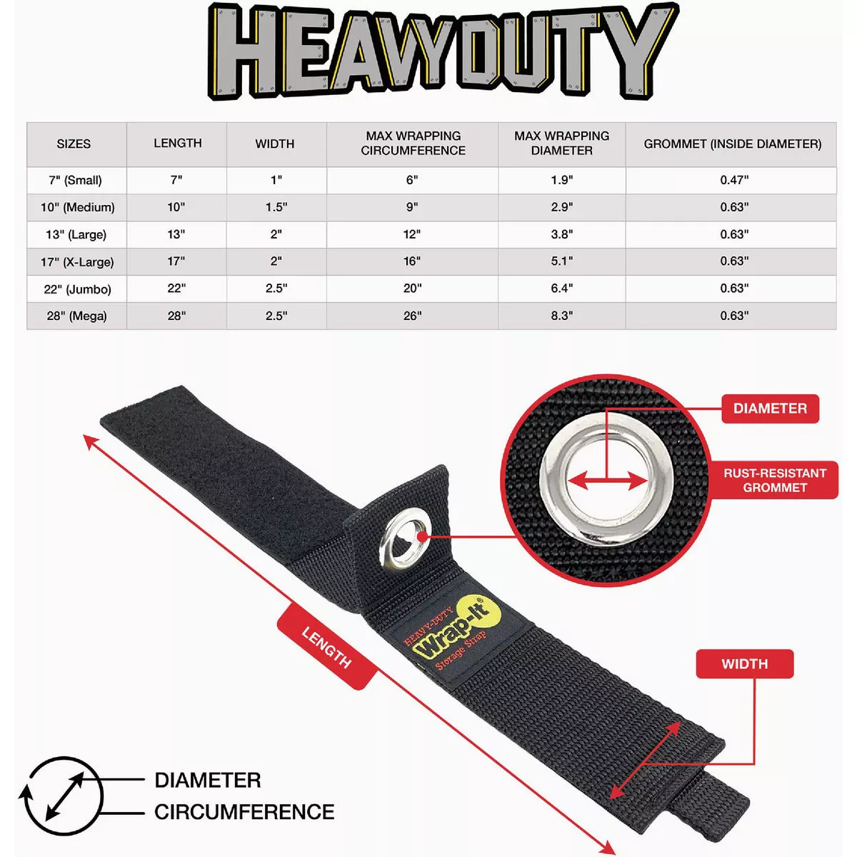 Wrap-It Storage 10 In./13 In. /17 In. Heavy-Duty Straps (6-Pack) - photo 7