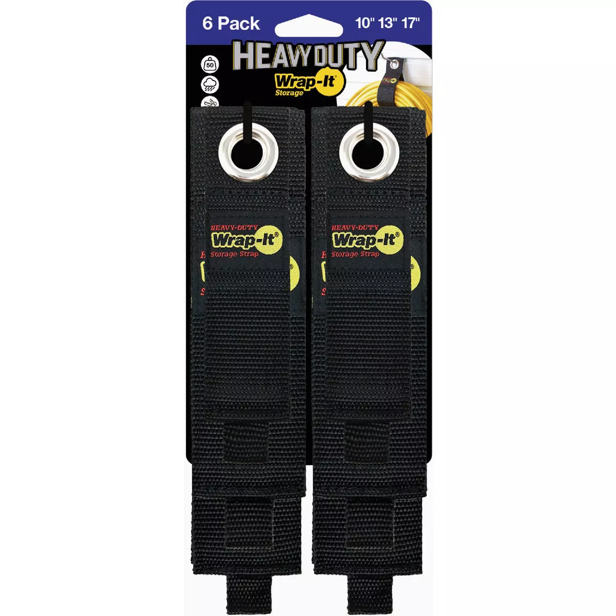 Wrap-It Storage 10 In./13 In. /17 In. Heavy-Duty Straps (6-Pack) - photo 2