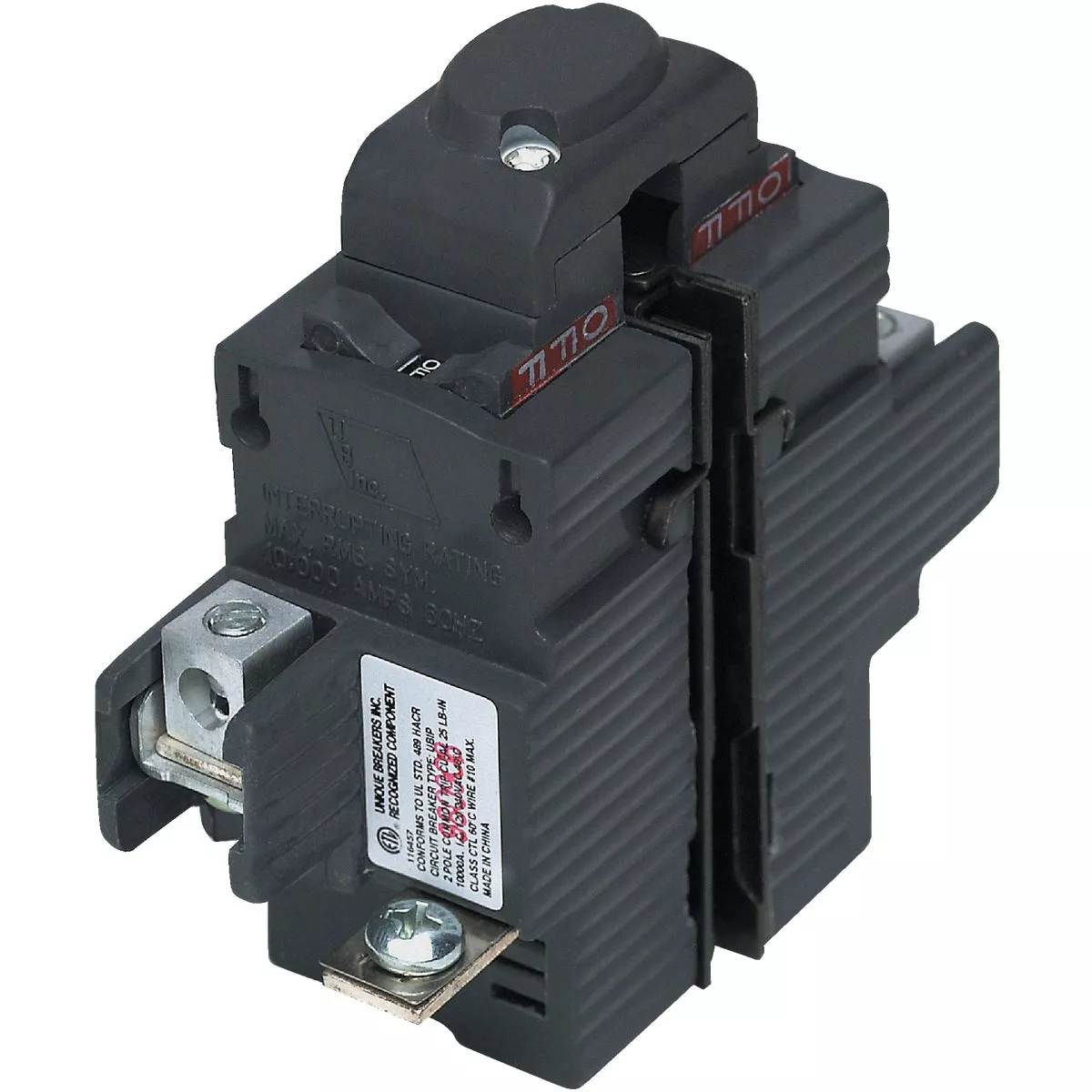 Connecticut Electric 40A Double-Pole Standard Trip Packaged Replacement Circuit Breaker For Pushmatic