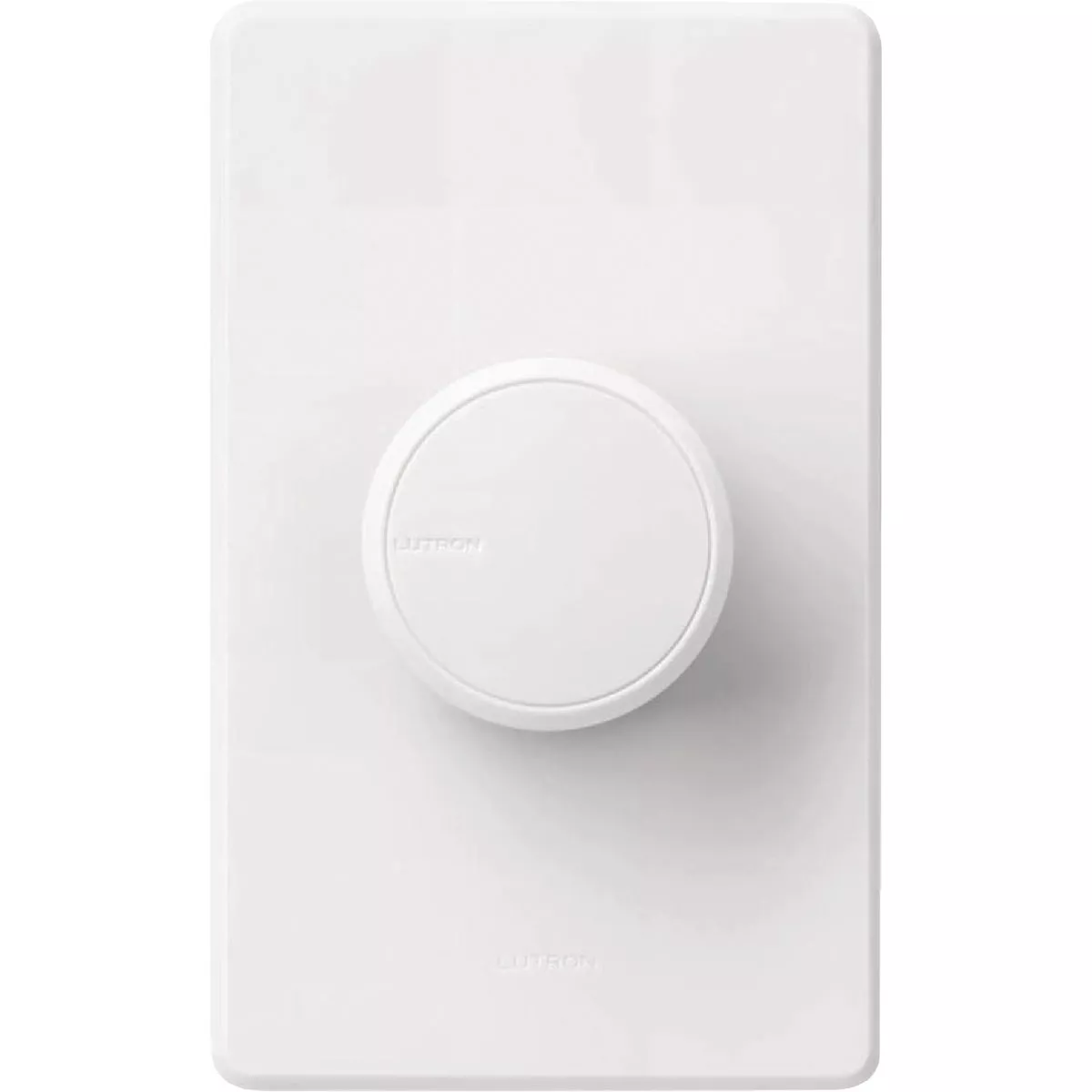 Lutron Dalia LED+ White 150W Single-Pole/3-Way LED Illuminated Rotary Light Dimmer Switch - photo 2