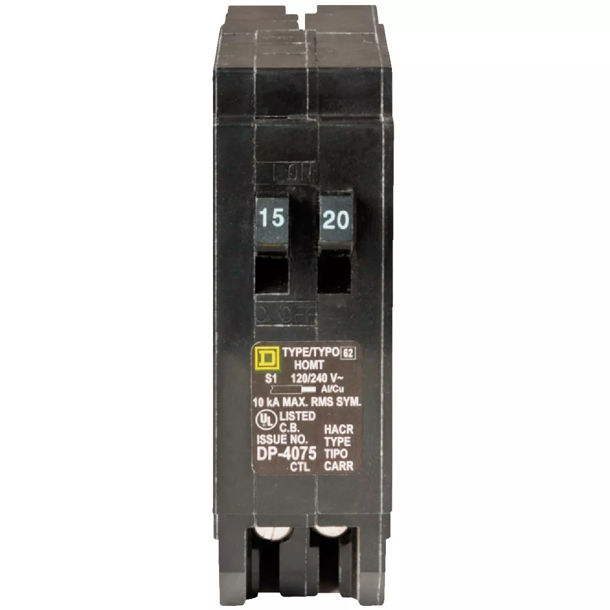 Square D Homeline 15A/20A Twin Single-Pole Standard Trip Tandem Circuit Breaker - photo 6