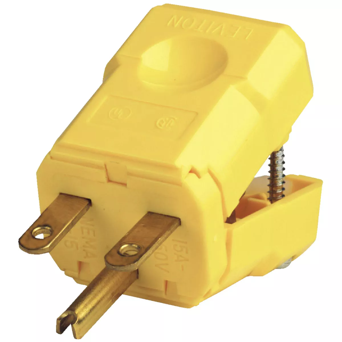 Leviton 15A 250V 3-Wire 2-Pole Python Cord Plug - photo 2