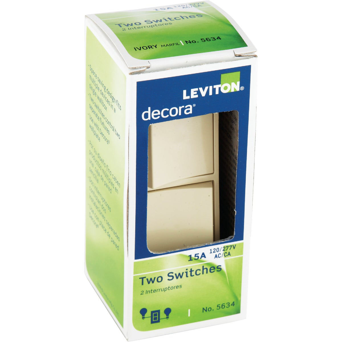 Single Pole Duplex Switch White Leviton By Leviton